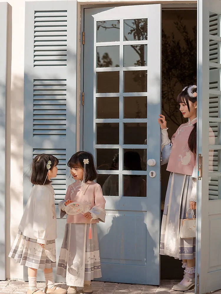 Lunar Cat Blouse, Midi Skirt & Dress
