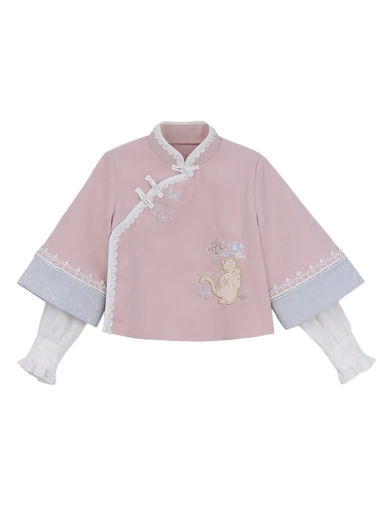 Lunar Cat Blouse, Midi Skirt & Dress