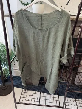 Made in Italy Colette Asymmetrical Tunic