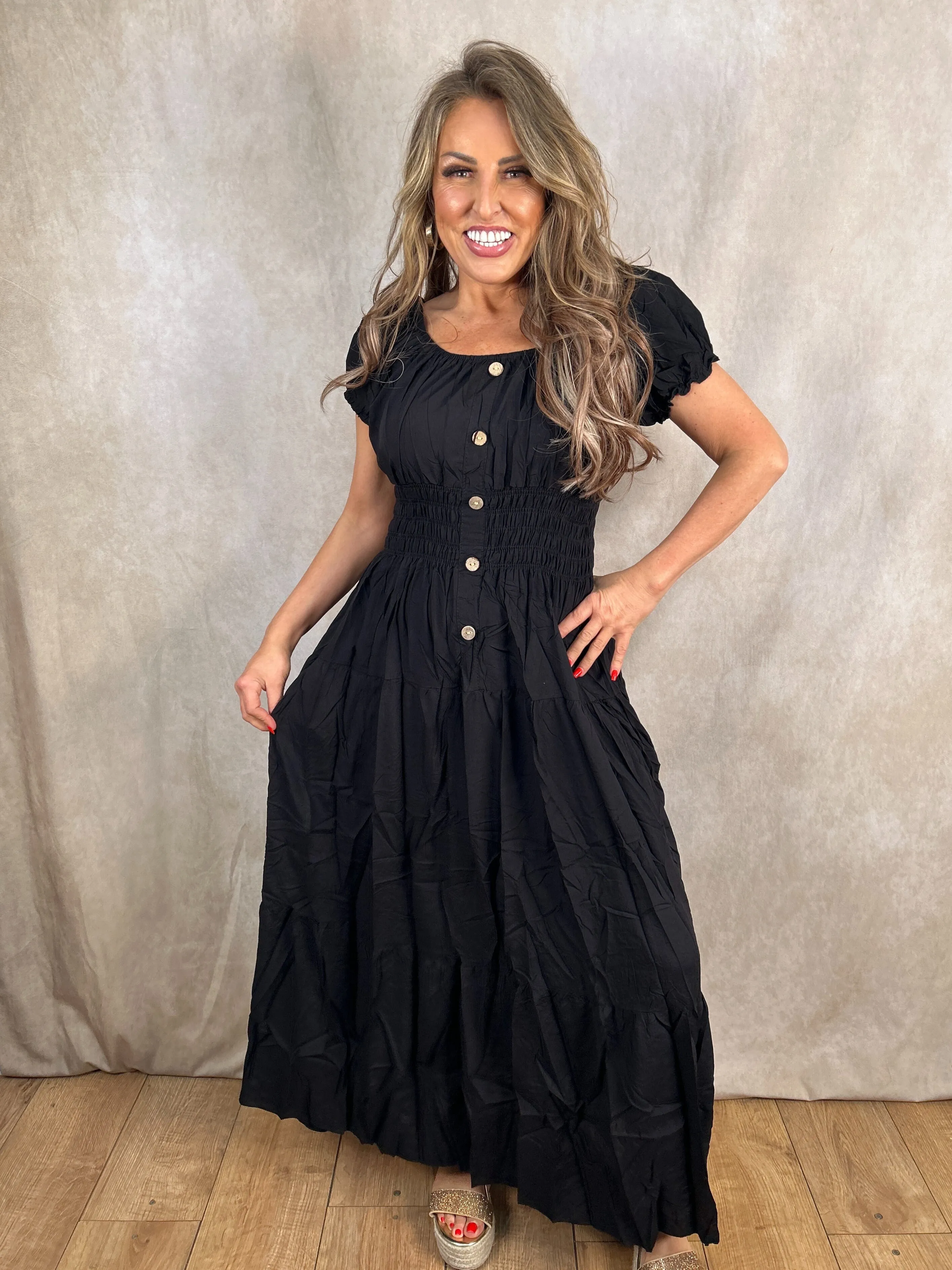 Martha Crinkle Maxi Dress