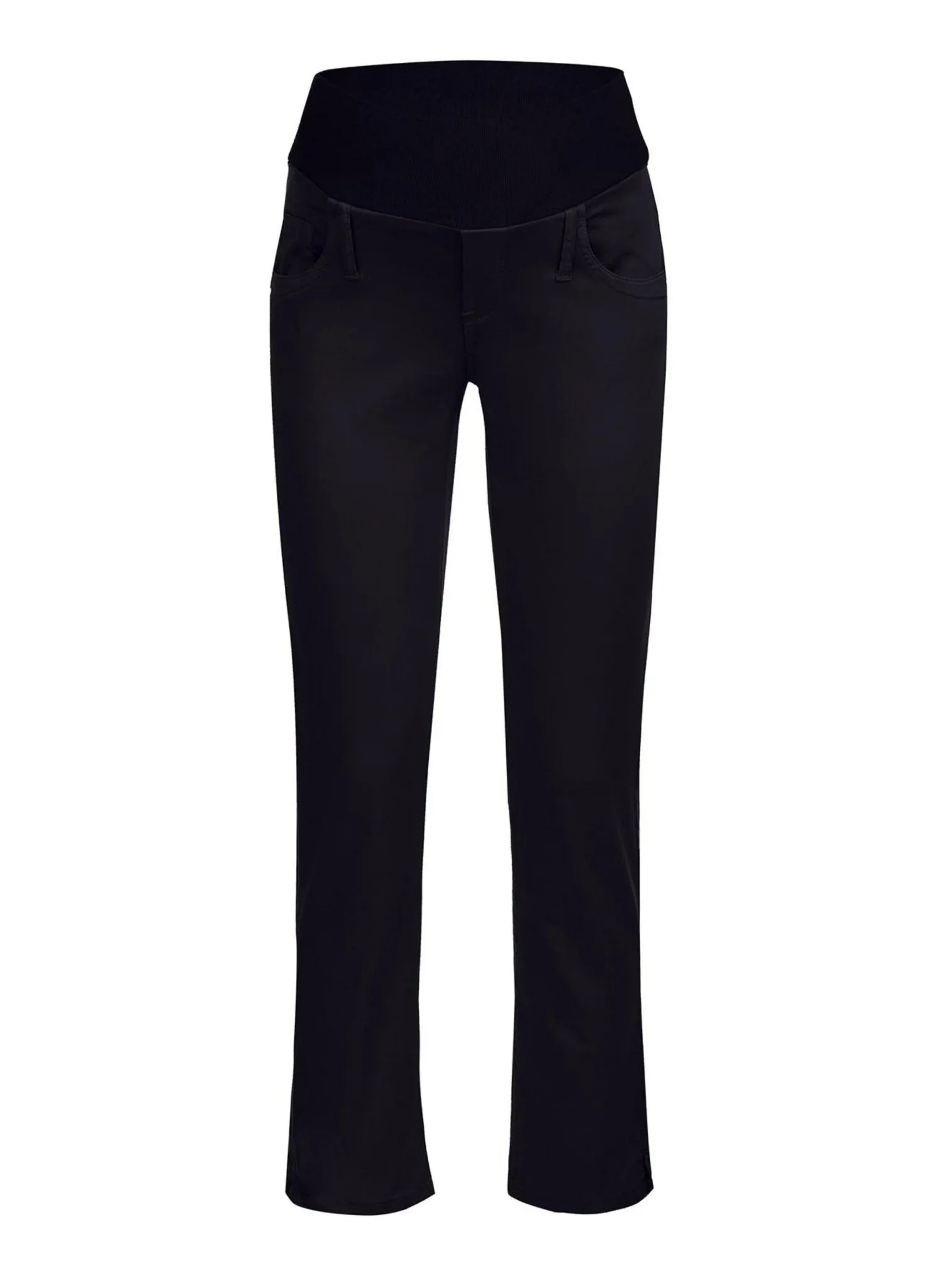 Maternity Capri Pants in Stretch Cotton - Black