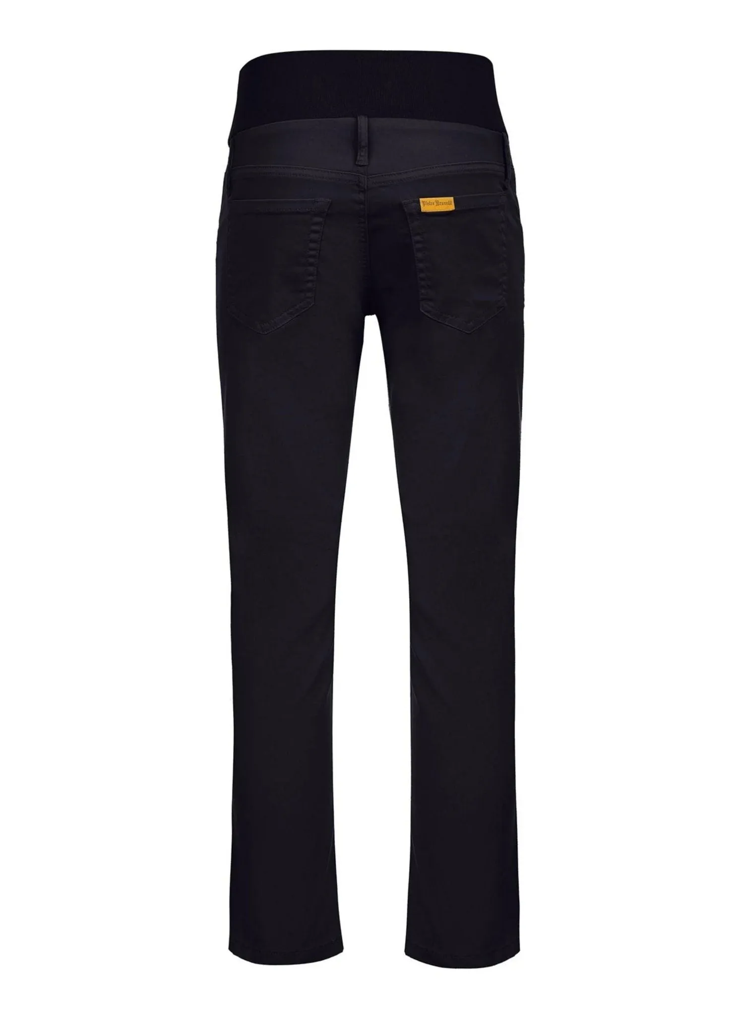Maternity Capri Pants in Stretch Cotton - Black