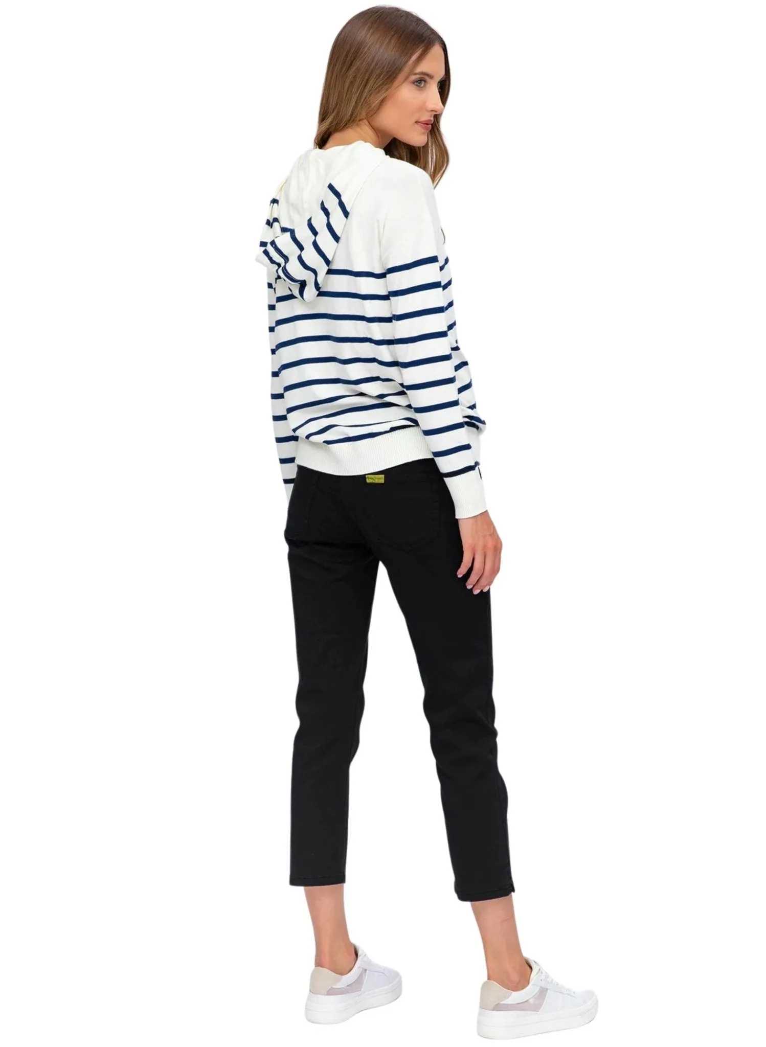 Maternity Capri Pants in Stretch Cotton - Black