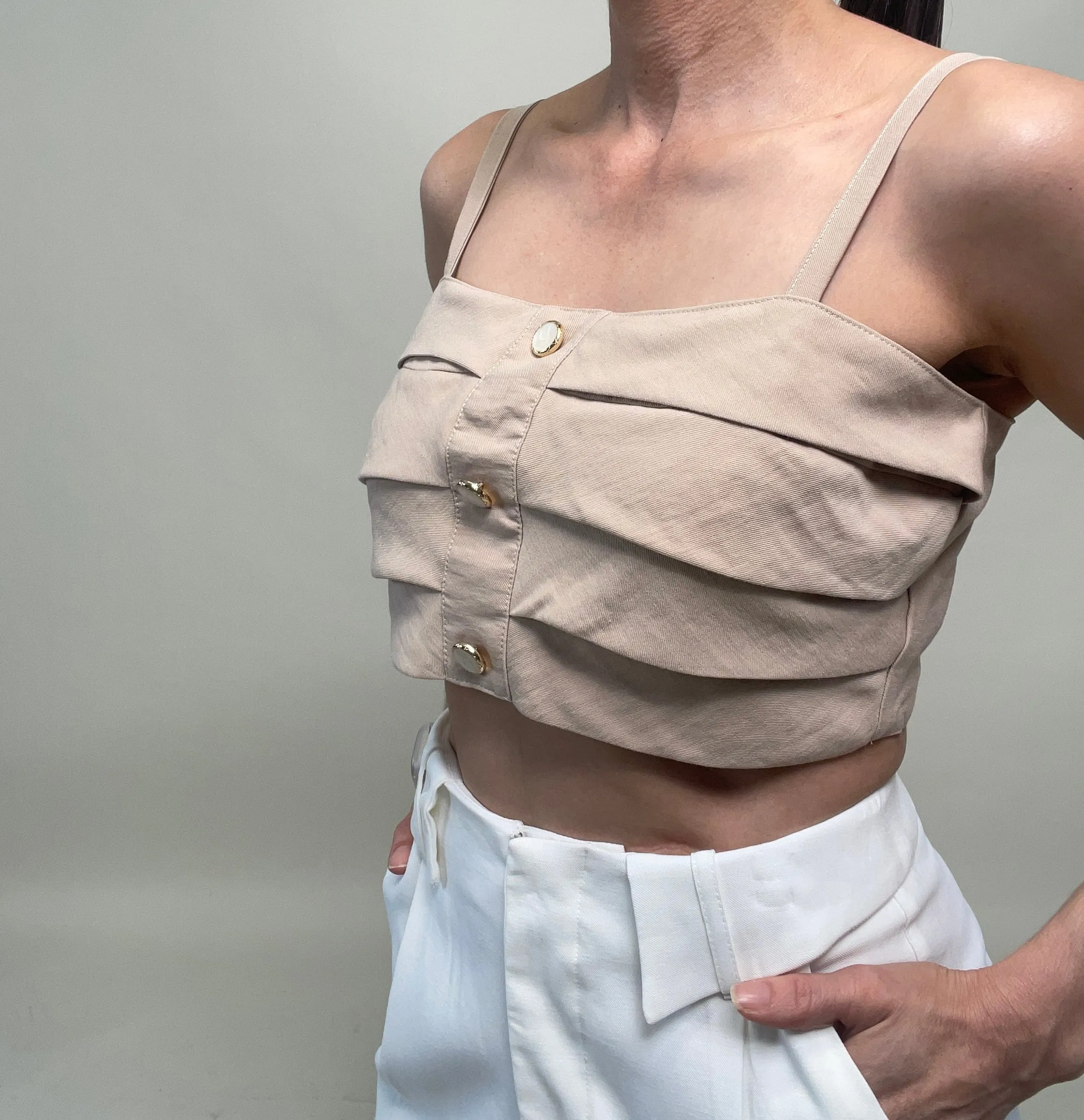 Melissa Pleated Top