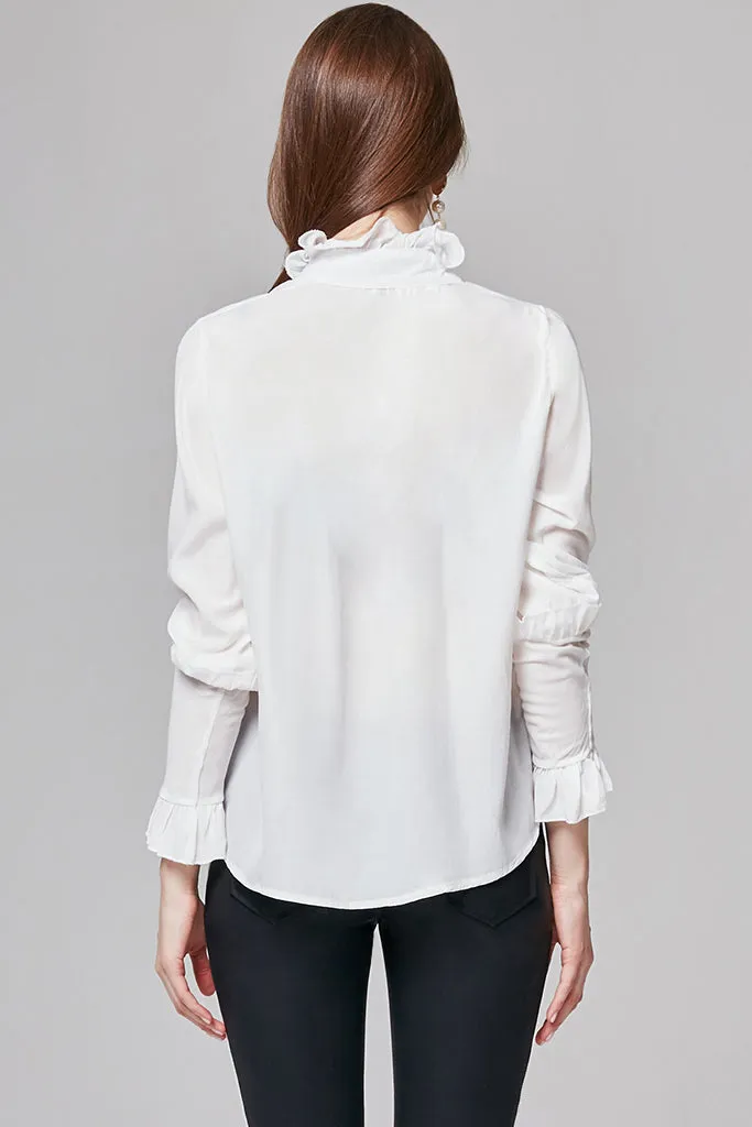 Melissa Ruffled-Neck Blouse