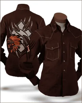 Men's Fashion Shirt - Indian Brown