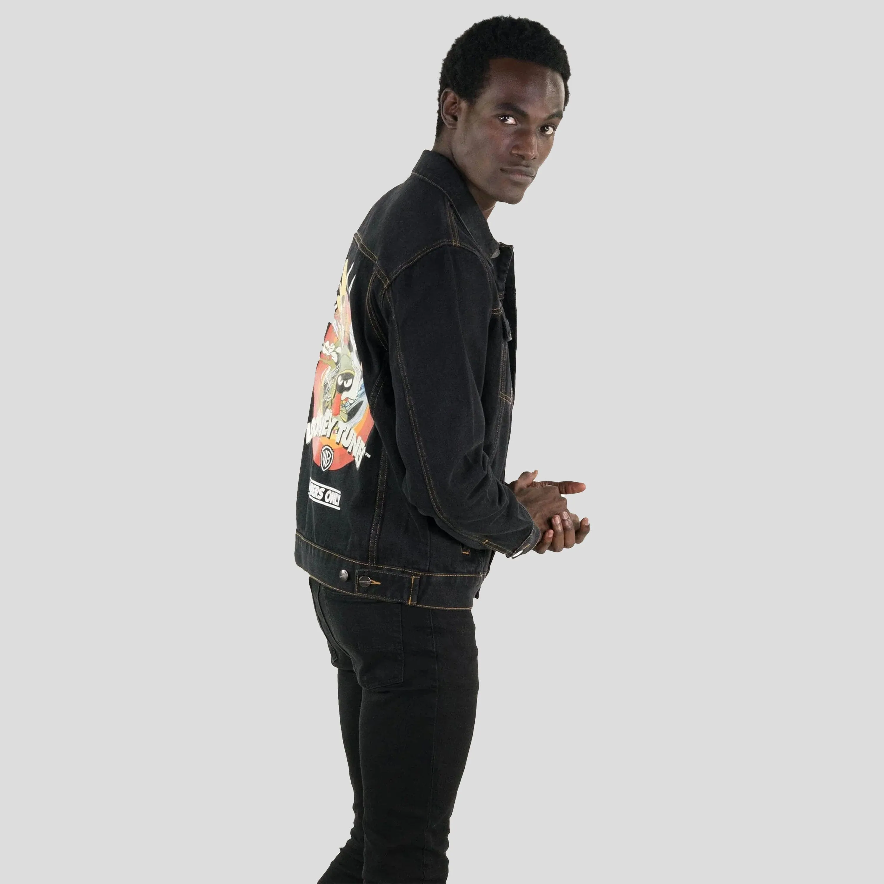 Men's Looney Tunes Denim Trucker Jacket - FINAL SALE