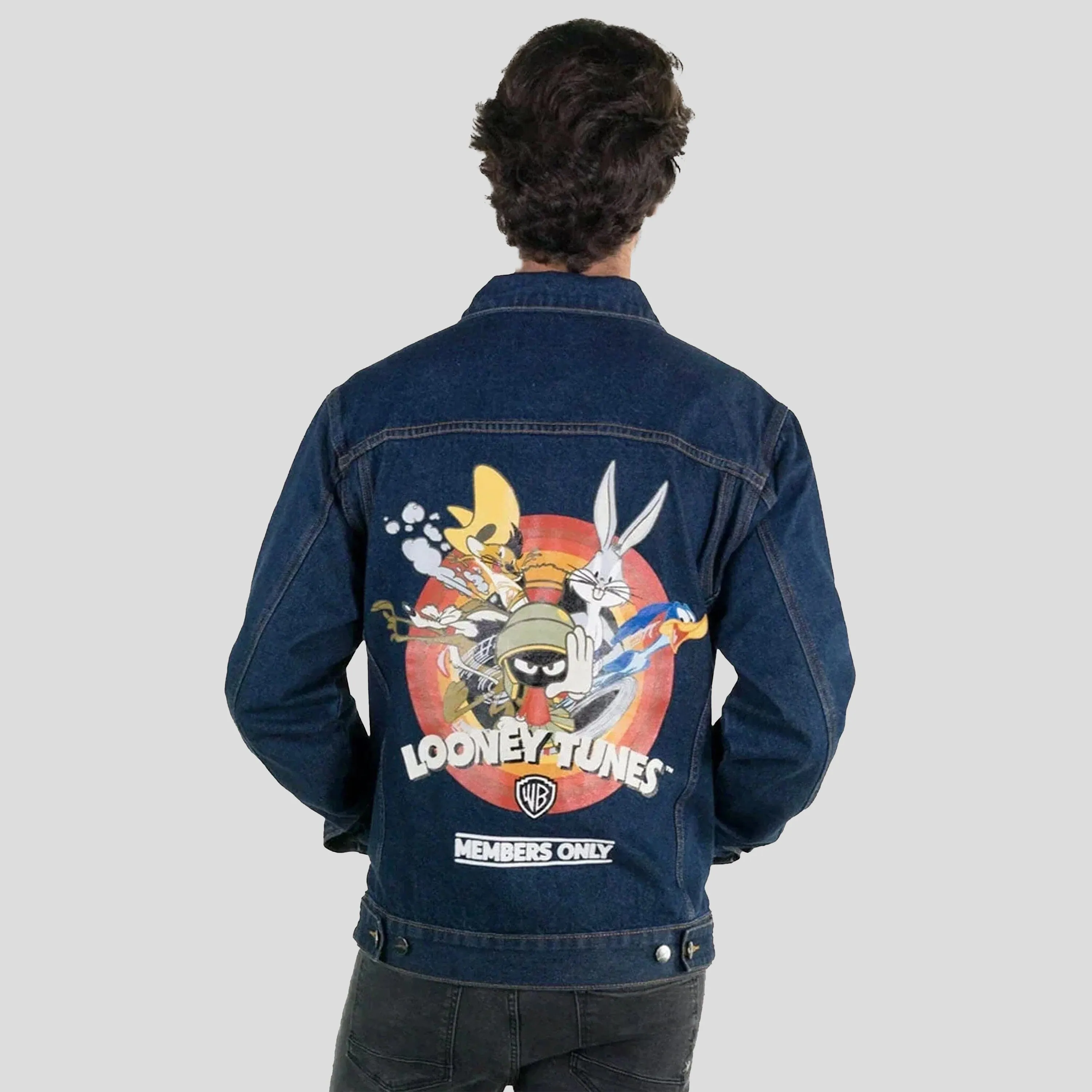 Men's Looney Tunes Denim Trucker Jacket - FINAL SALE