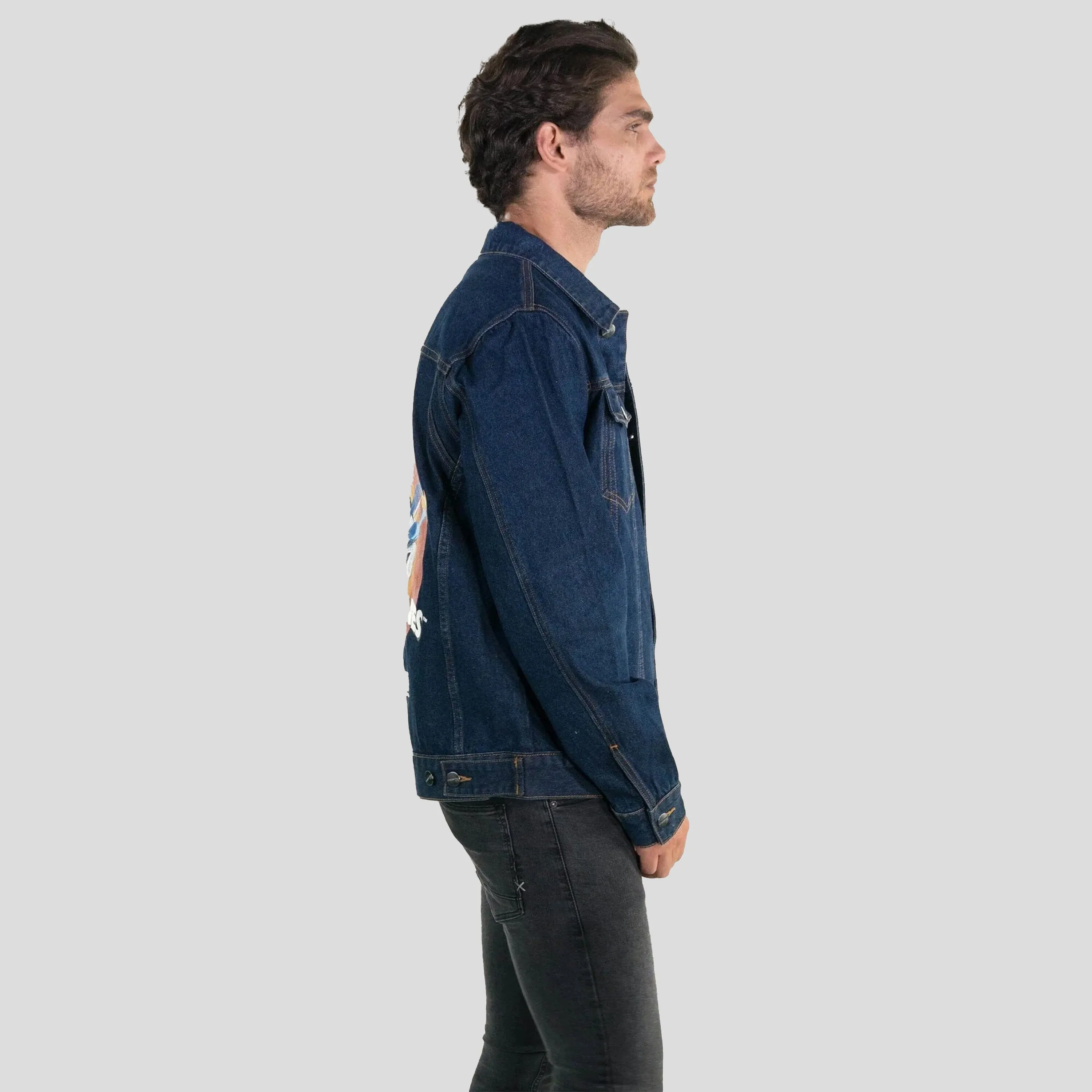 Men's Looney Tunes Denim Trucker Jacket - FINAL SALE