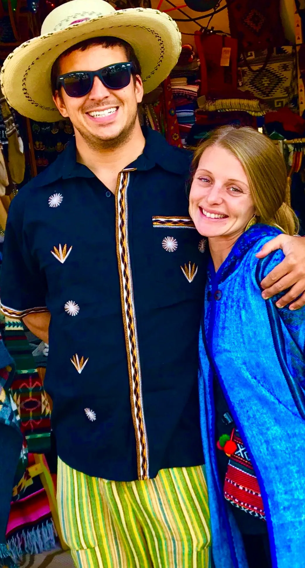 Mezcal Black Mens Button Up Embroidered Shirt