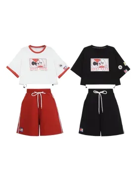 Mickey Mouse Crop Tops, Tees & Shorts