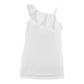 Millie Ruffle Dress – Wentworth White Linen