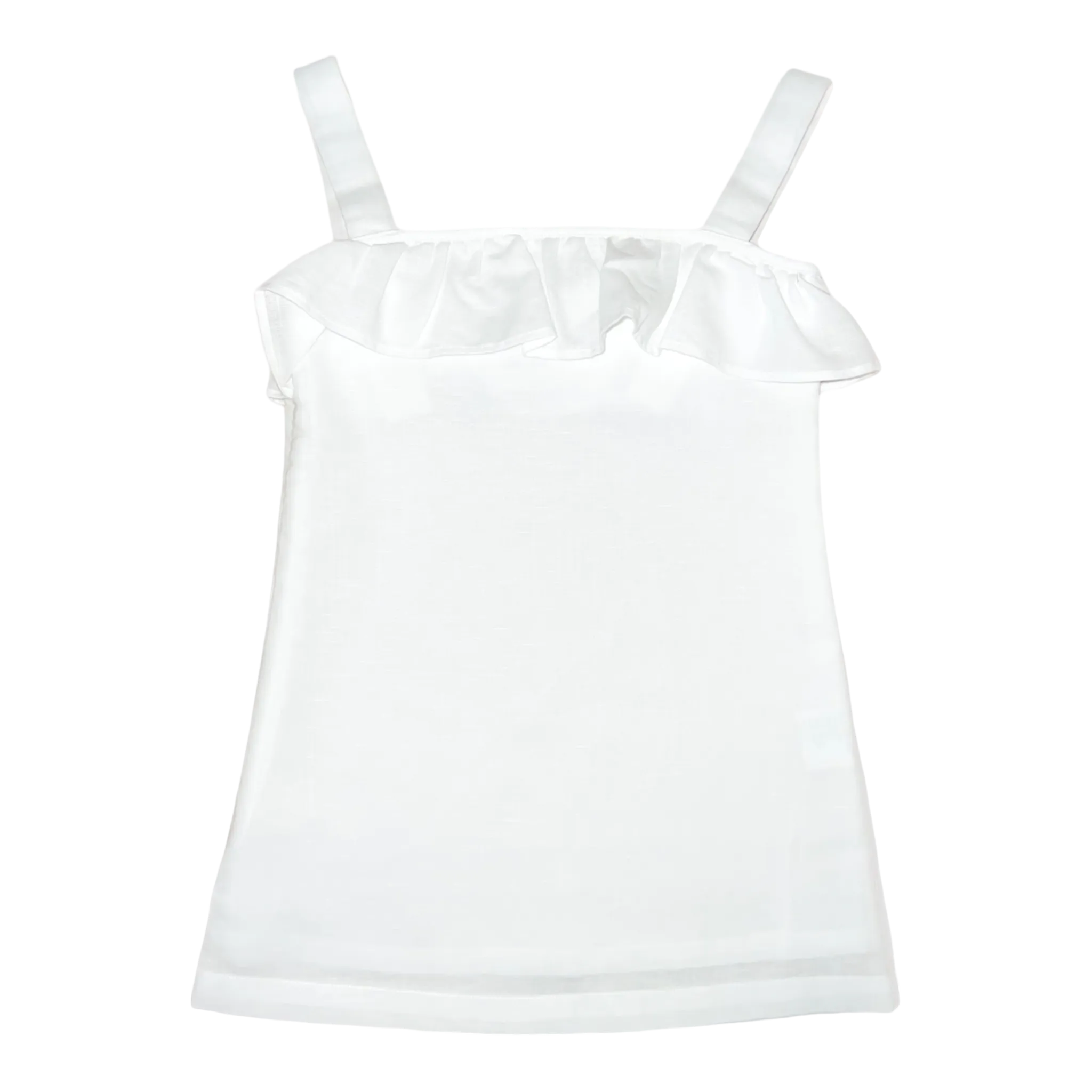 Millie Ruffle Dress – Wentworth White Linen