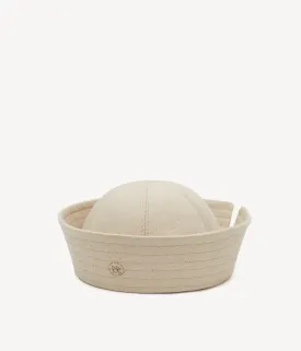Monogram-embroidered Sailor Hat