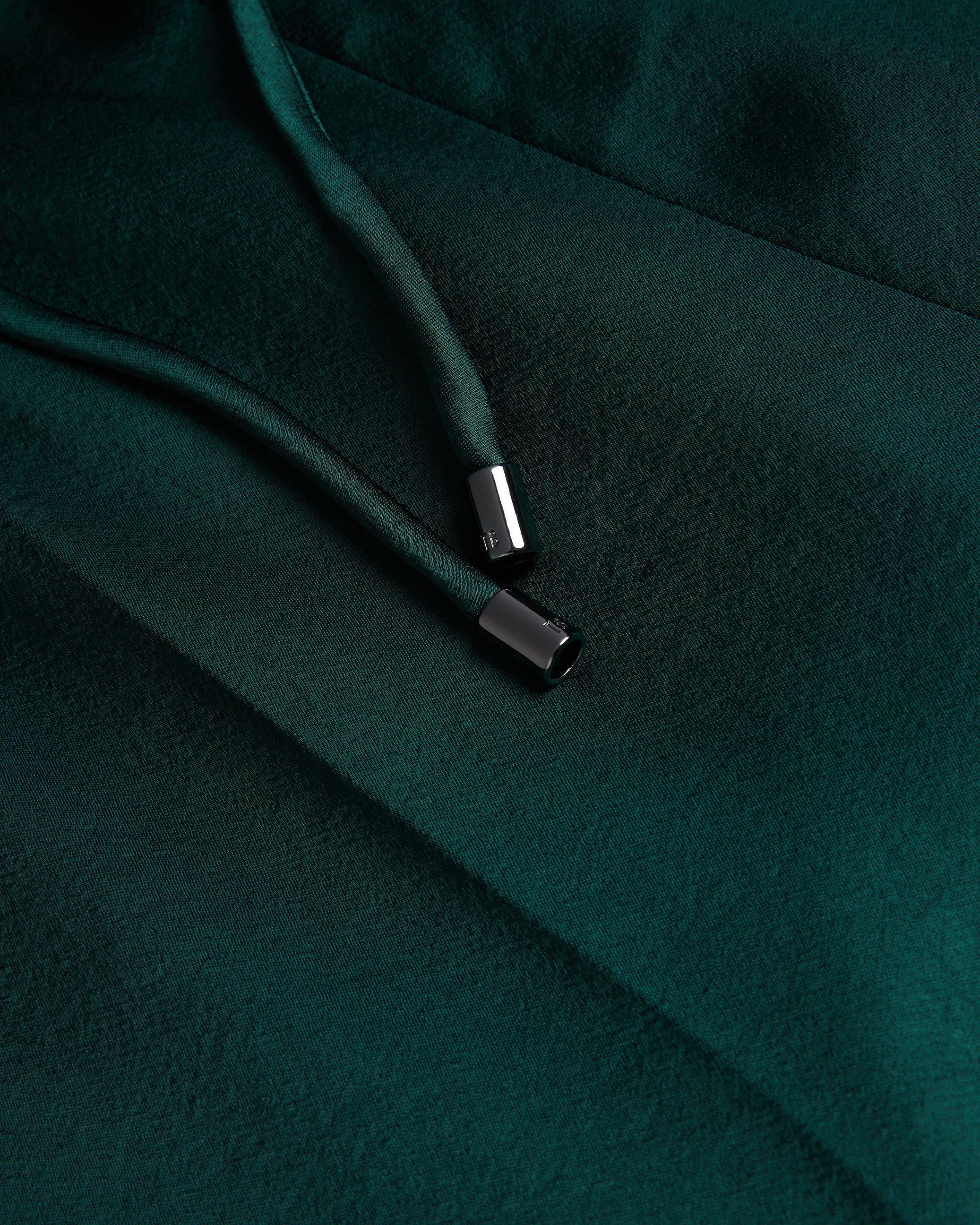 Dark Green Natori Satin Slim Fit Joggers