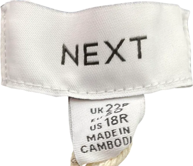 Next Black Faux Leather Track Wide Leg Trousers UK 22