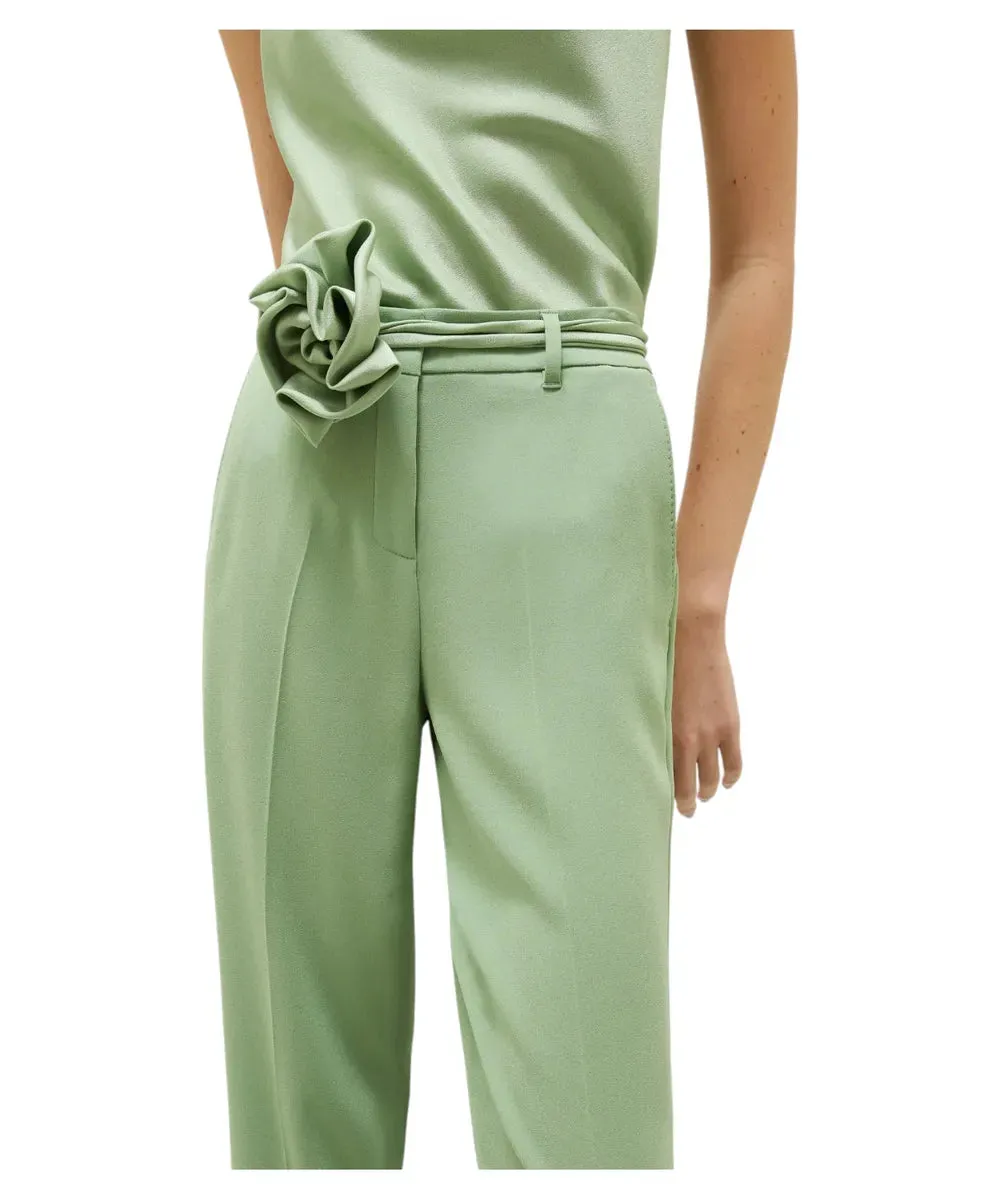 Pantalone Chino in Crêpe Envers Satin