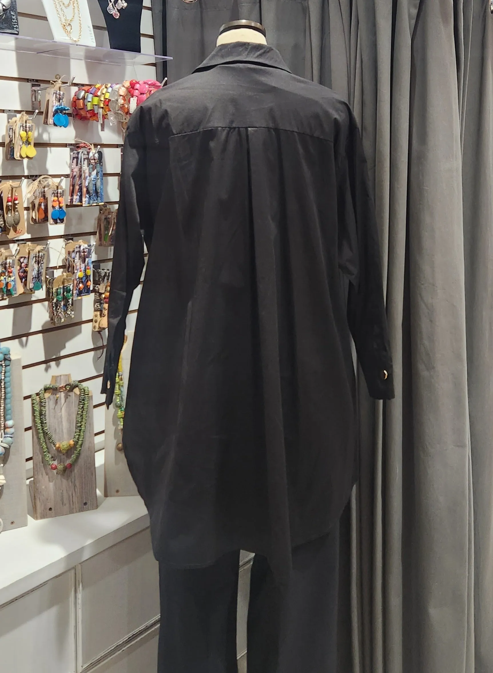 Paolo Tricot, SD21628 Tunic Shirt with Buttons White