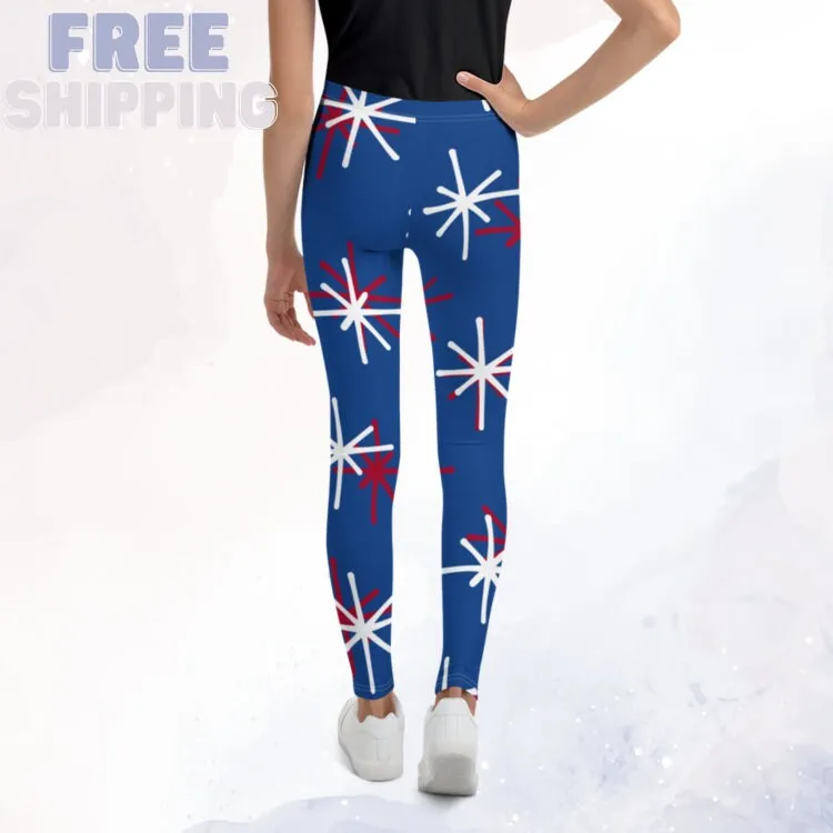 Patriotic Blue Youth Leggings