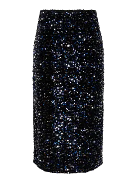 “Elegant PCKAM Black Midi Skirt - Stylish and Versatile Womens Fashion”