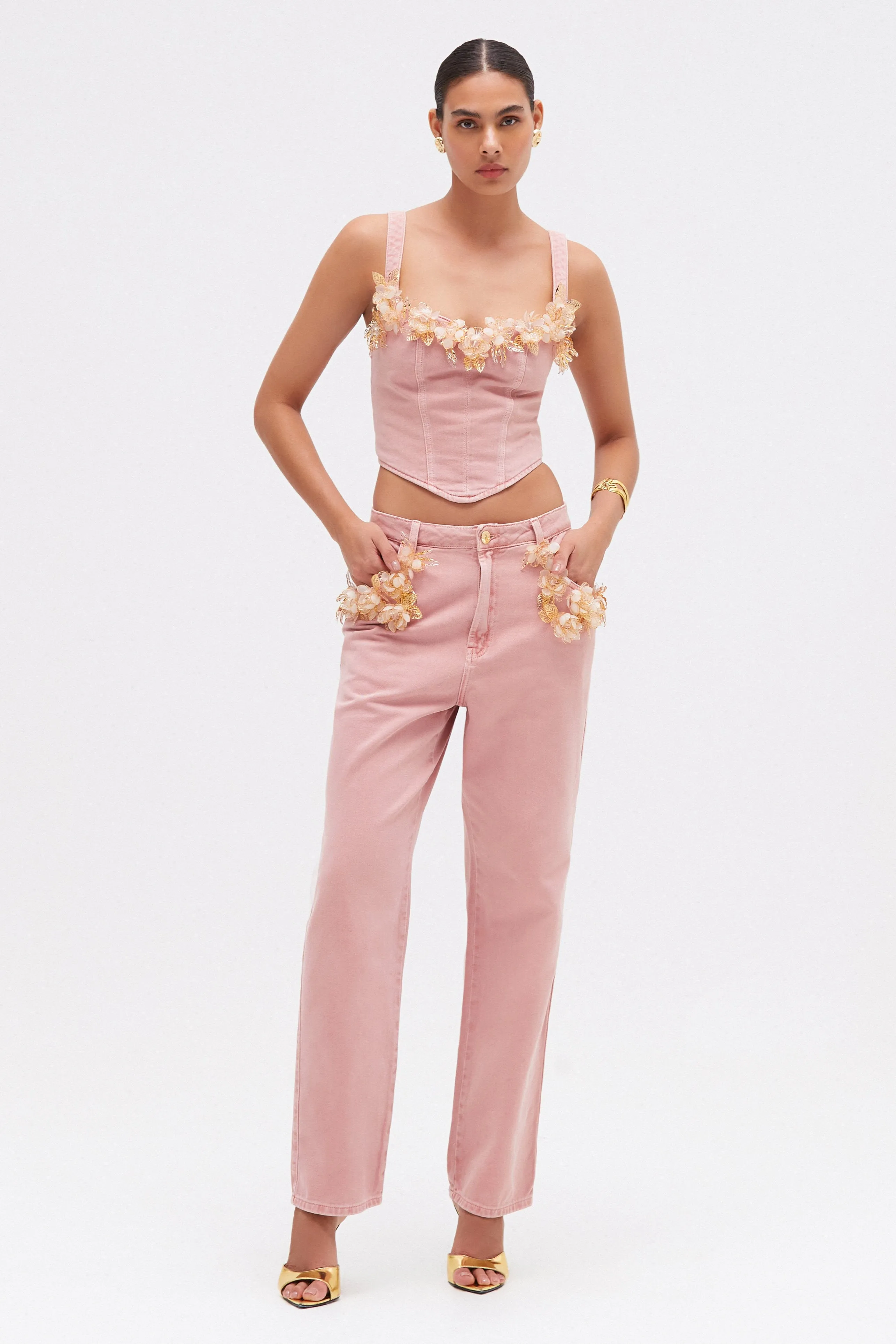 PINK DENIM PANT