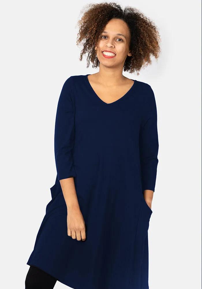 Pippa Navy A-Line Tunic