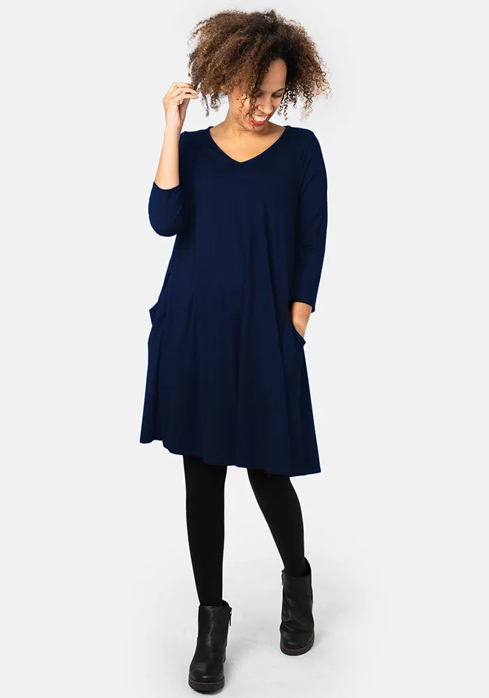 Pippa Navy A-Line Tunic