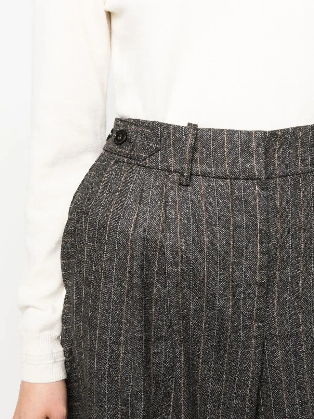 Pleated Wide Leg Trousers