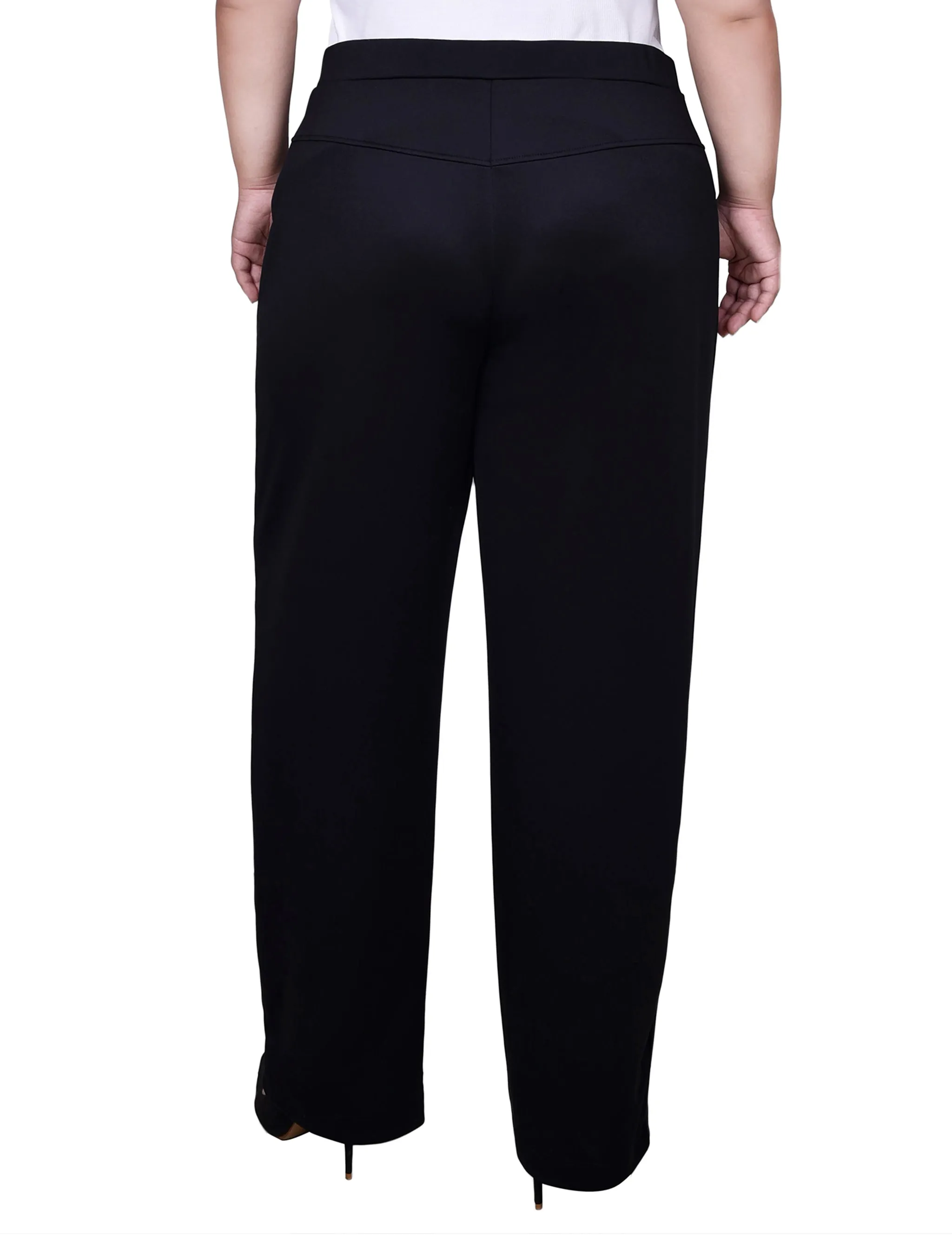 Plus Size Full Length Scuba Crepe Pants