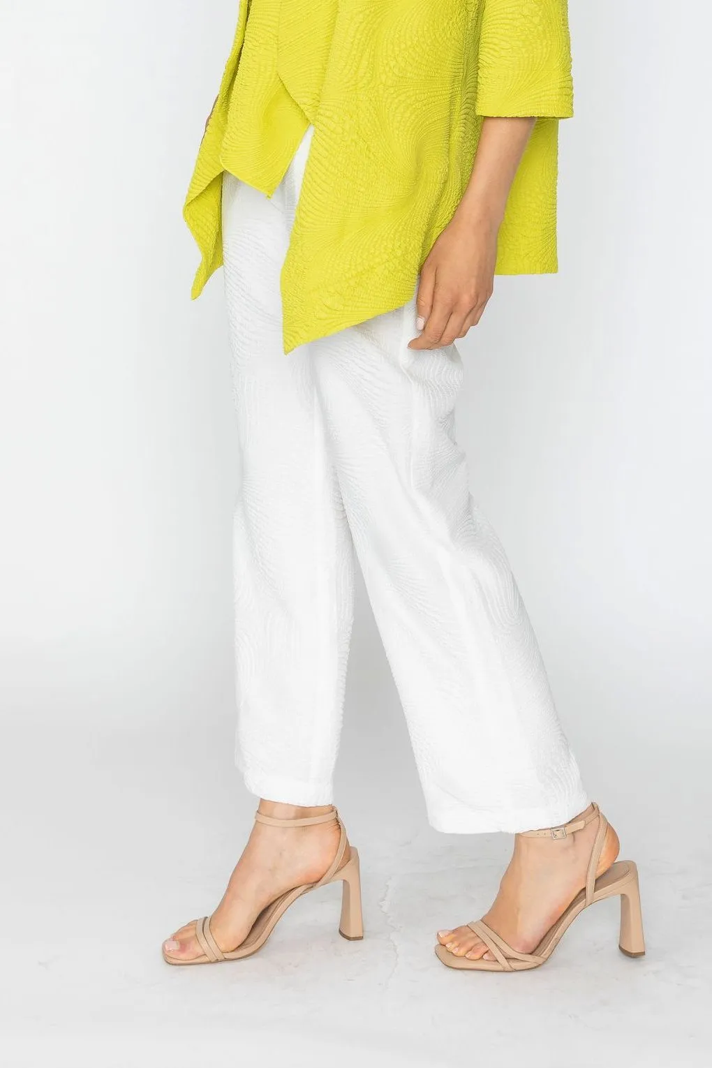 Plus Size White Straight Leg Pants