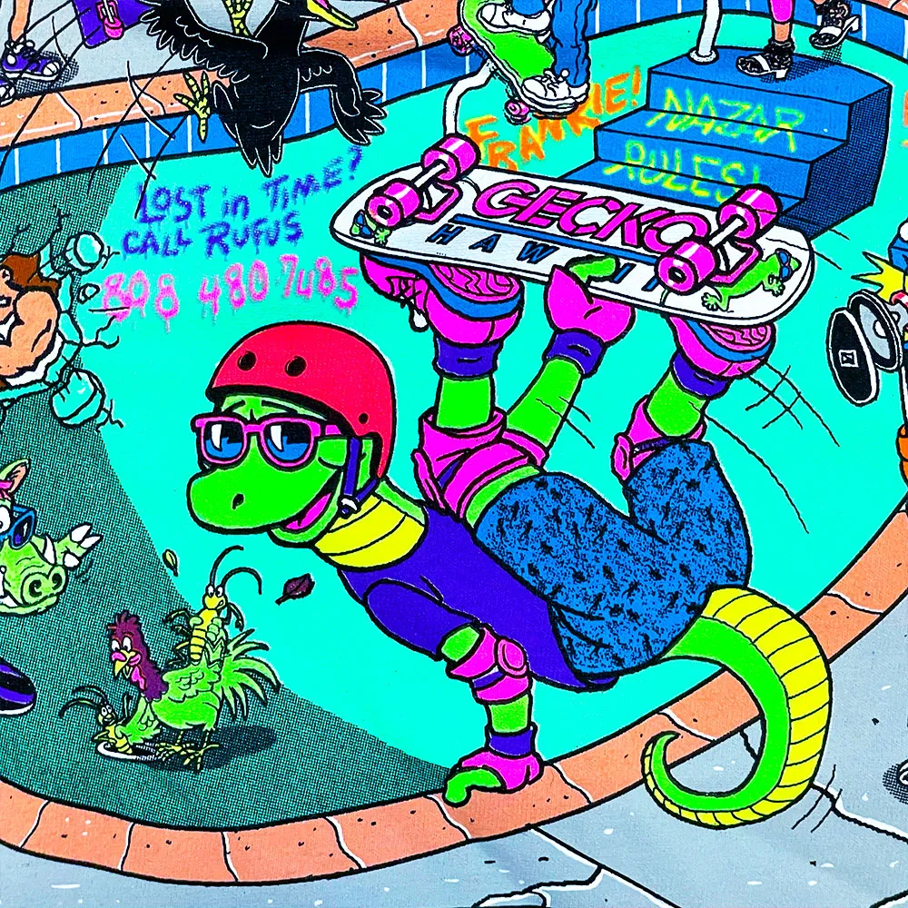 Pop-Up Pool Party Black Beefy Tee