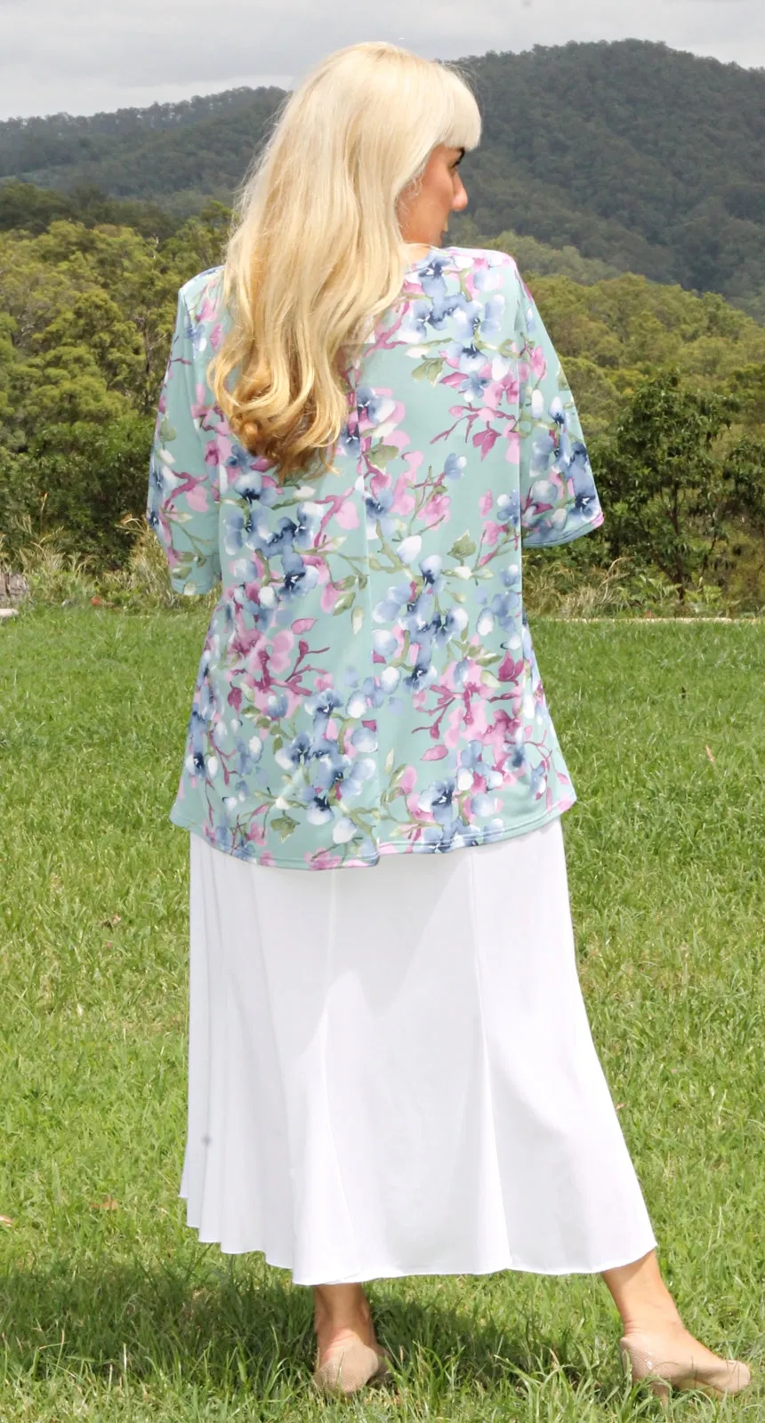 Rikki Round Neck Top Mint