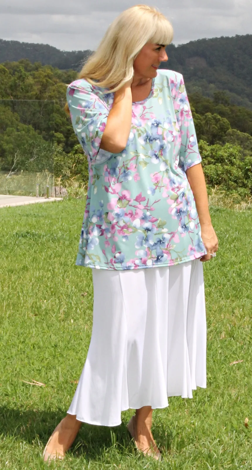 Rikki Round Neck Top Mint
