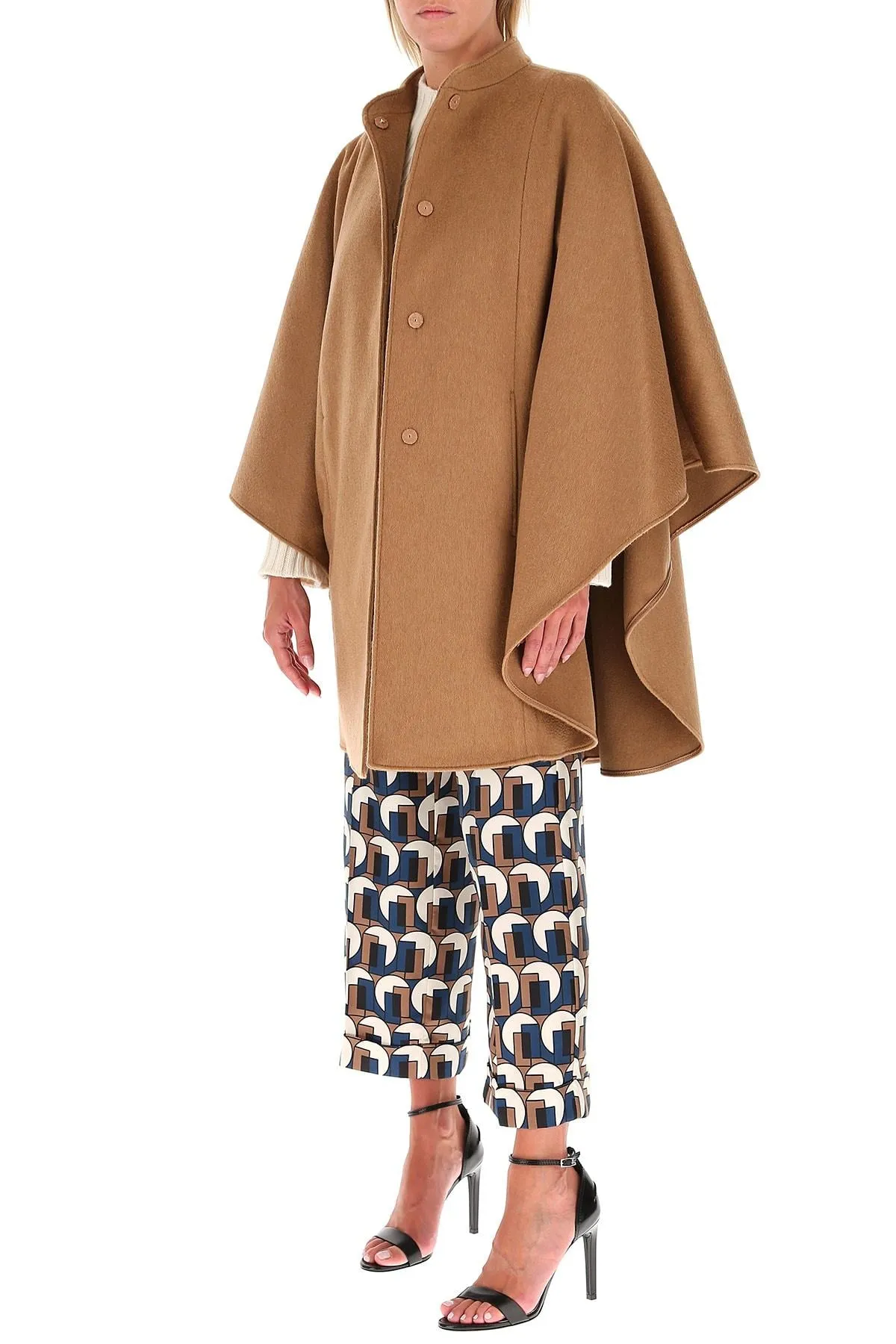 'S Max Mara Printed Wide Leg Trousers