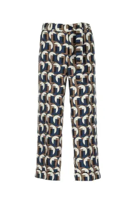 'S Max Mara Printed Wide Leg Trousers