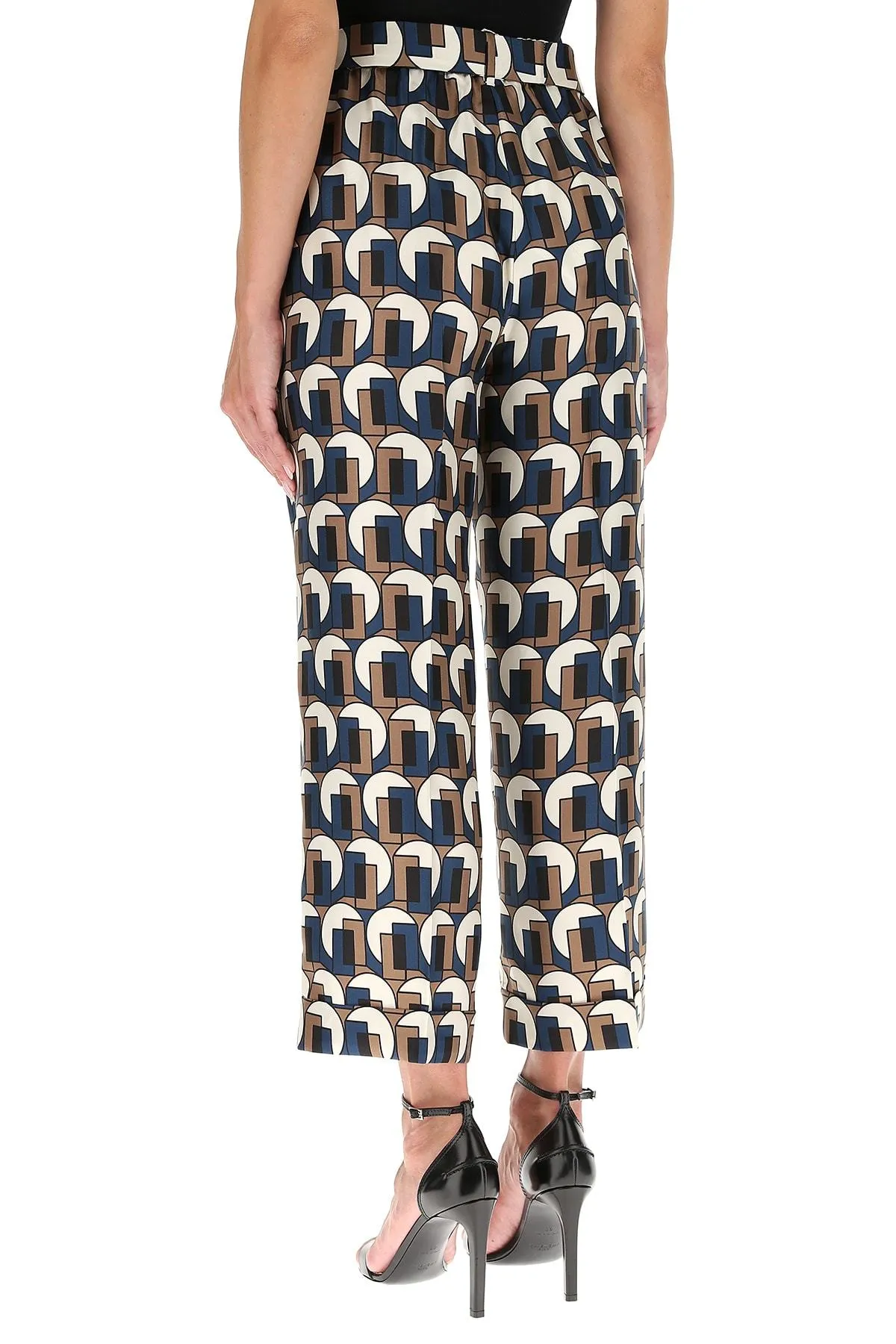 'S Max Mara Printed Wide Leg Trousers