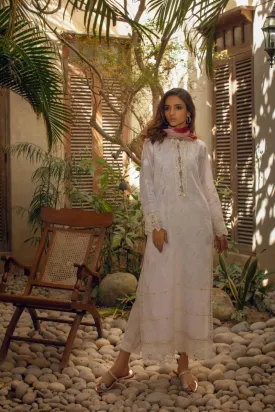 Shehrnaz - White Chikankari Kurta - SHK-1077