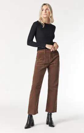 SHELIA FRONT POCKET STRAIGHT IN RAIN DRUM CORD