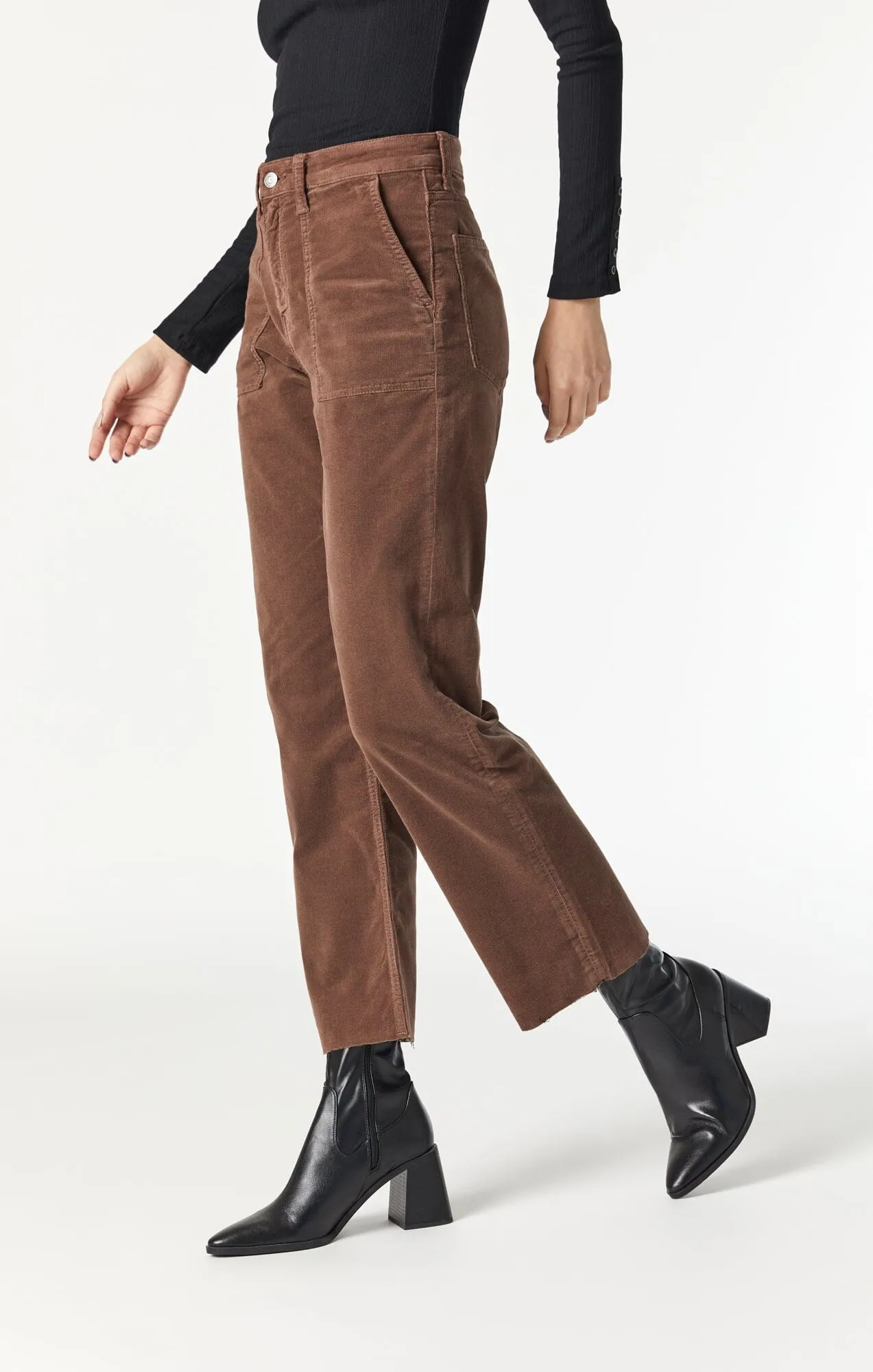 SHELIA FRONT POCKET STRAIGHT IN RAIN DRUM CORD