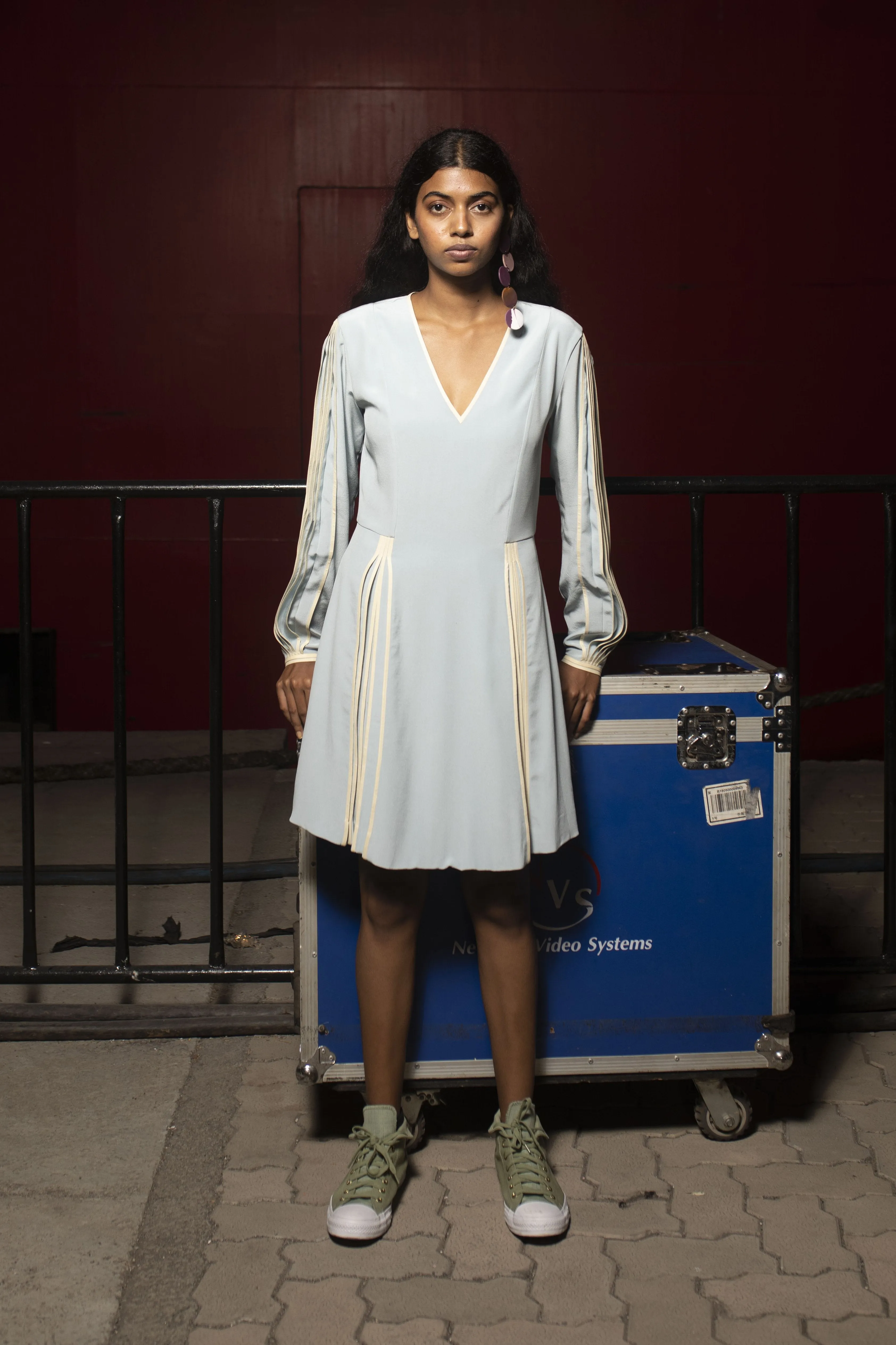 Short A-line Silk Dress