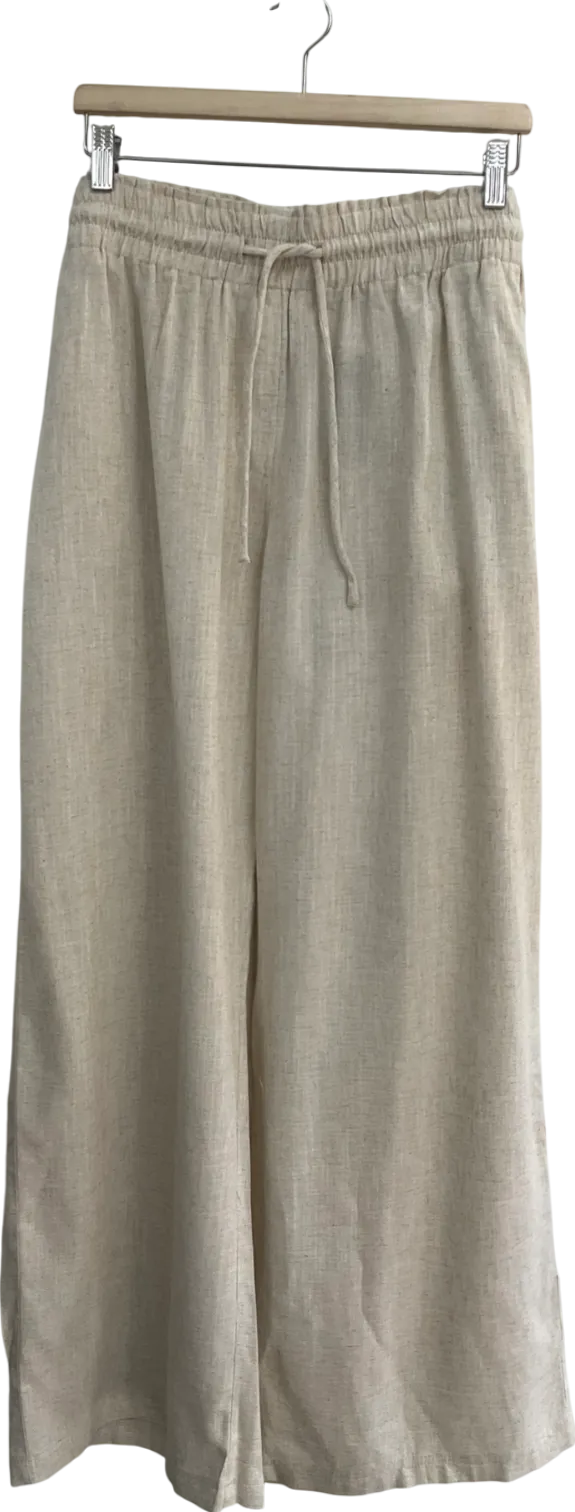 SimplyBe Beige Pull On Wide Leg Trousers - 1425mcam17801knowlong Length UK 18