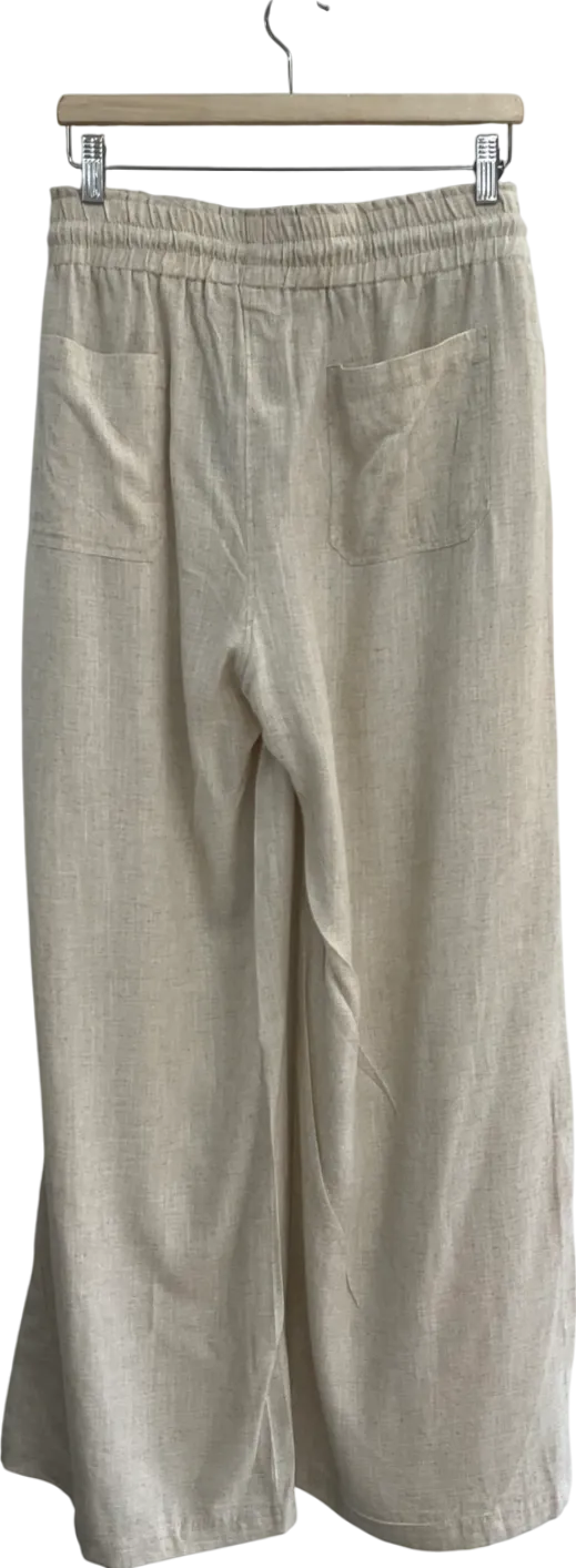 SimplyBe Beige Pull On Wide Leg Trousers - 1425mcam17801knowlong Length UK 18