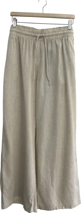 SimplyBe Beige Pull On Wide Leg Trousers - 1425mcam17801knowlong Length UK 18