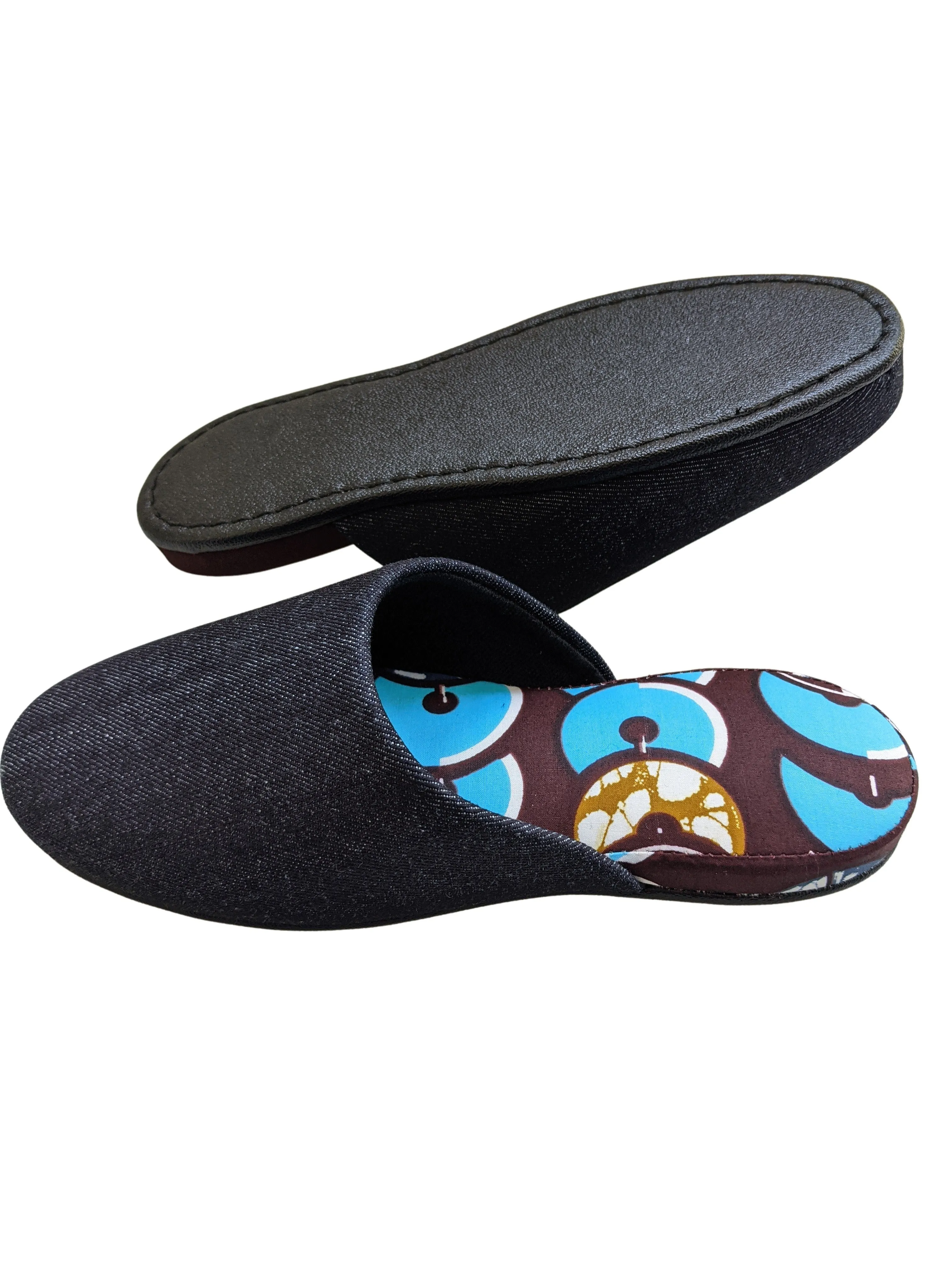 Small Denim Mix Slippers 2021SS-07 [vinyl sole] [Size: Small]