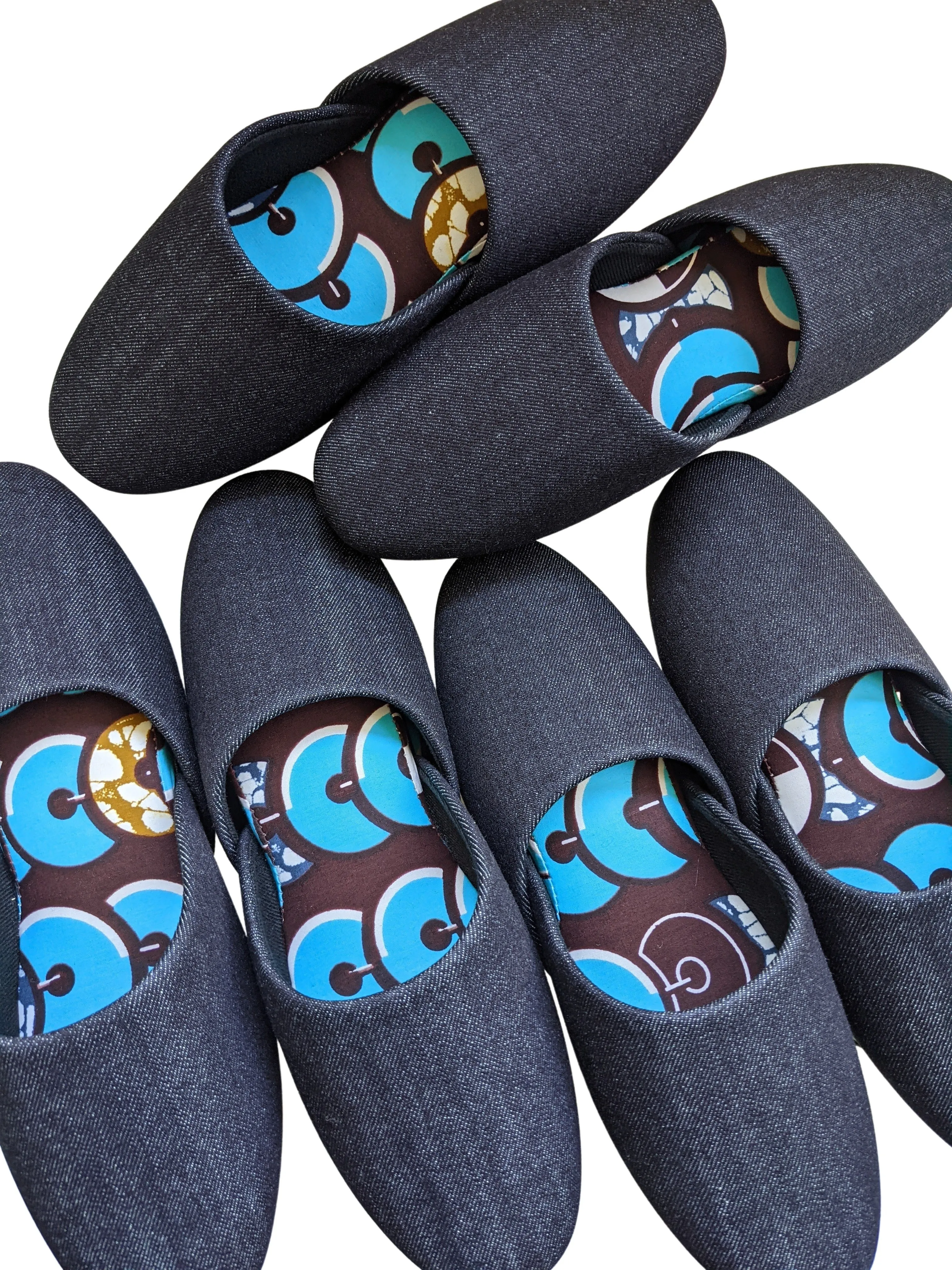 Small Denim Mix Slippers 2021SS-07 [vinyl sole] [Size: Small]