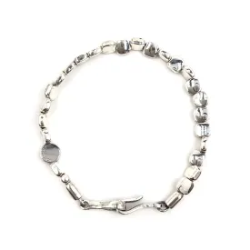 Square Round Silver Bracelet