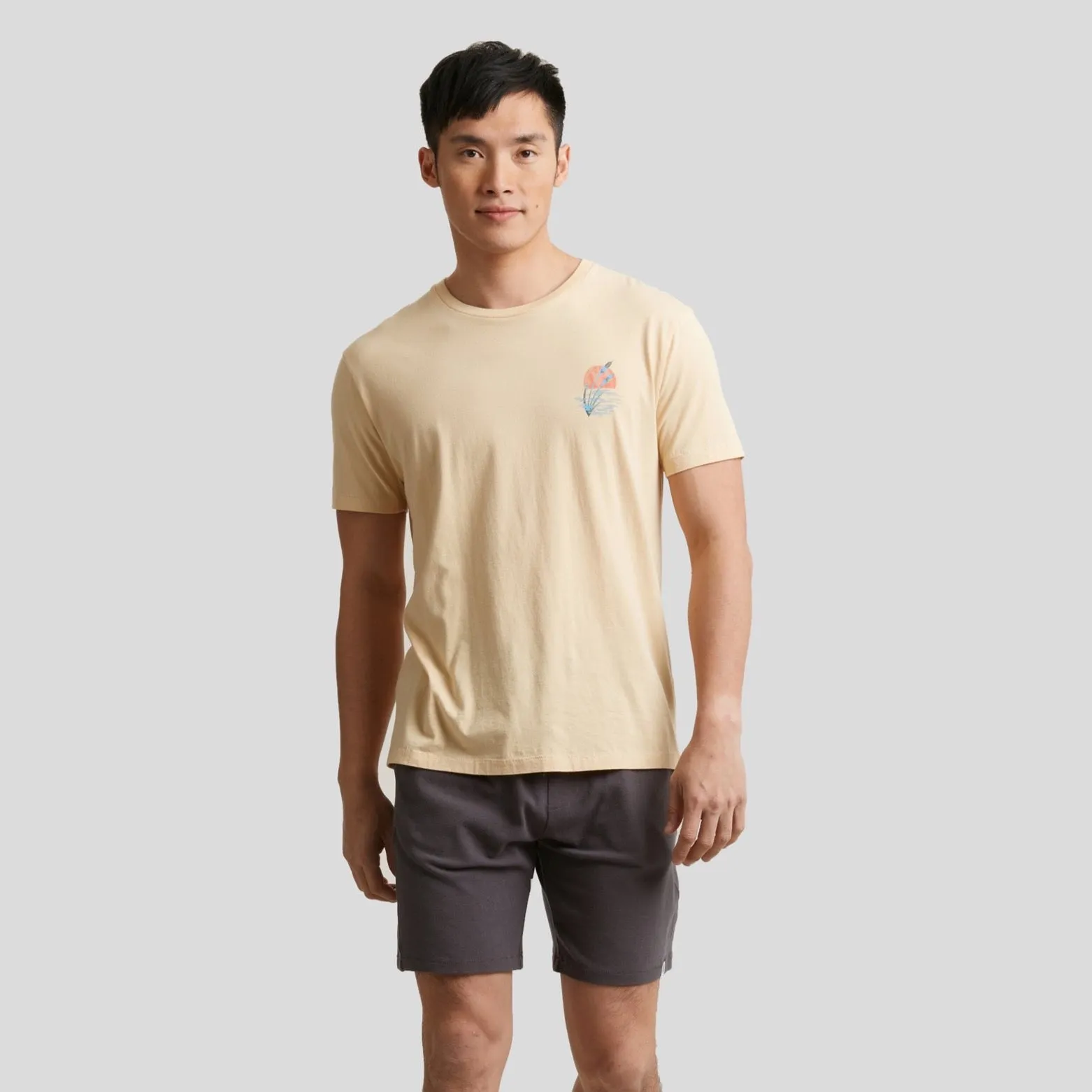 Sun Print Tee - Wheat