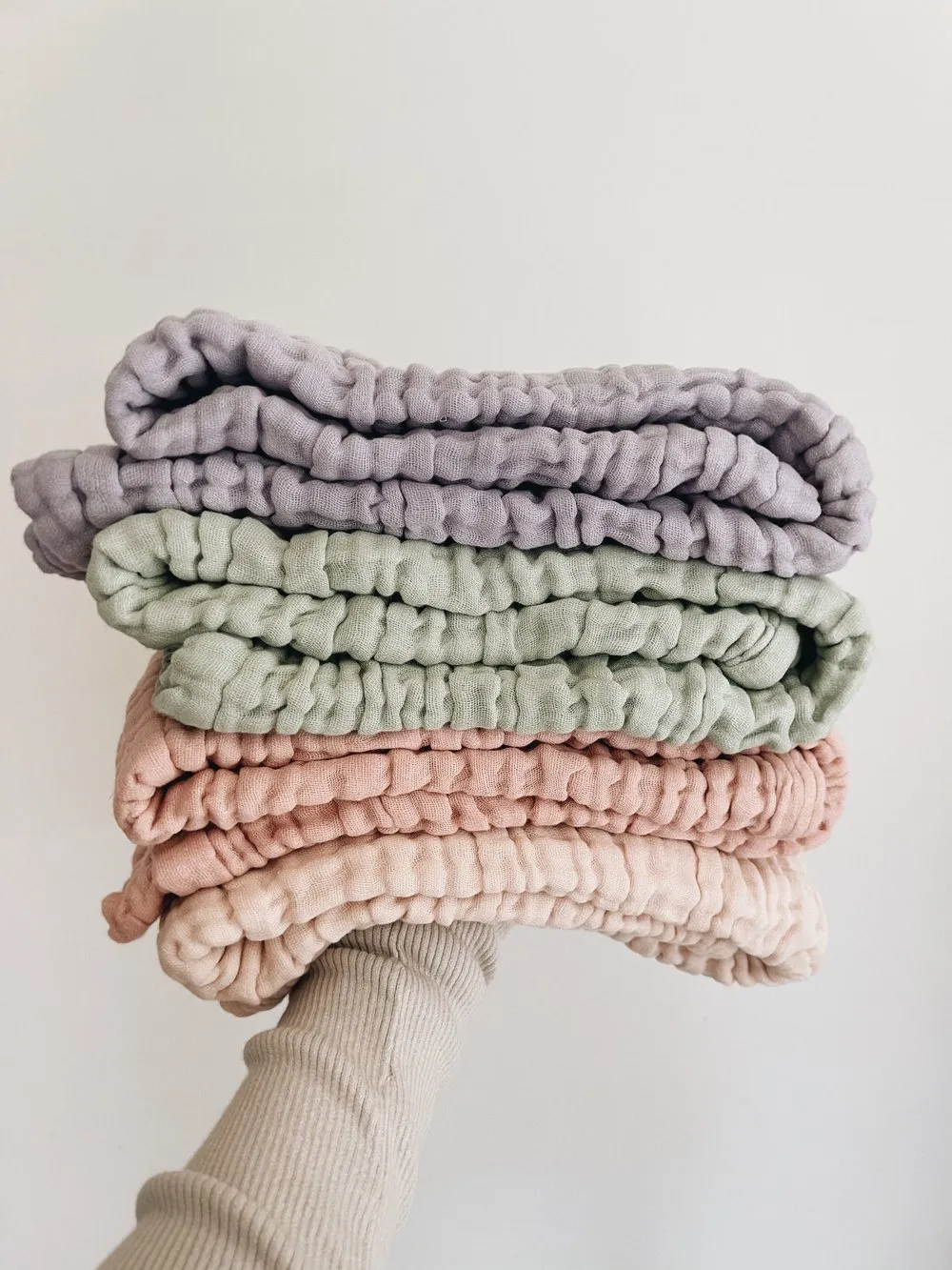 Susukoshi Organic Crinkle Blanket - Pink Tint