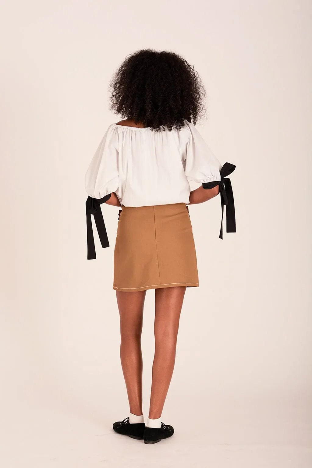 Tate Mini Skirt Toffee Brown Twill