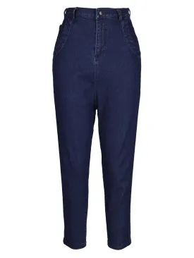 THALIA baggy trousers - Dark Denim
